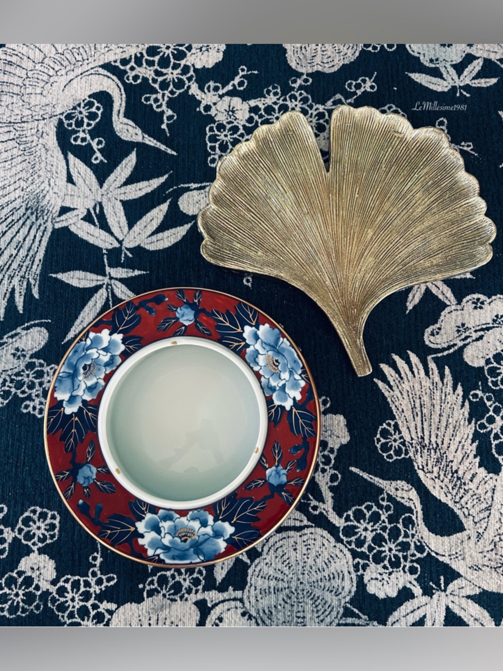Vintage Japanese Hand Painted Ashtray